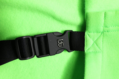 Chaleco deportivo con capucha de poliéster verde de Dolce & Gabbana