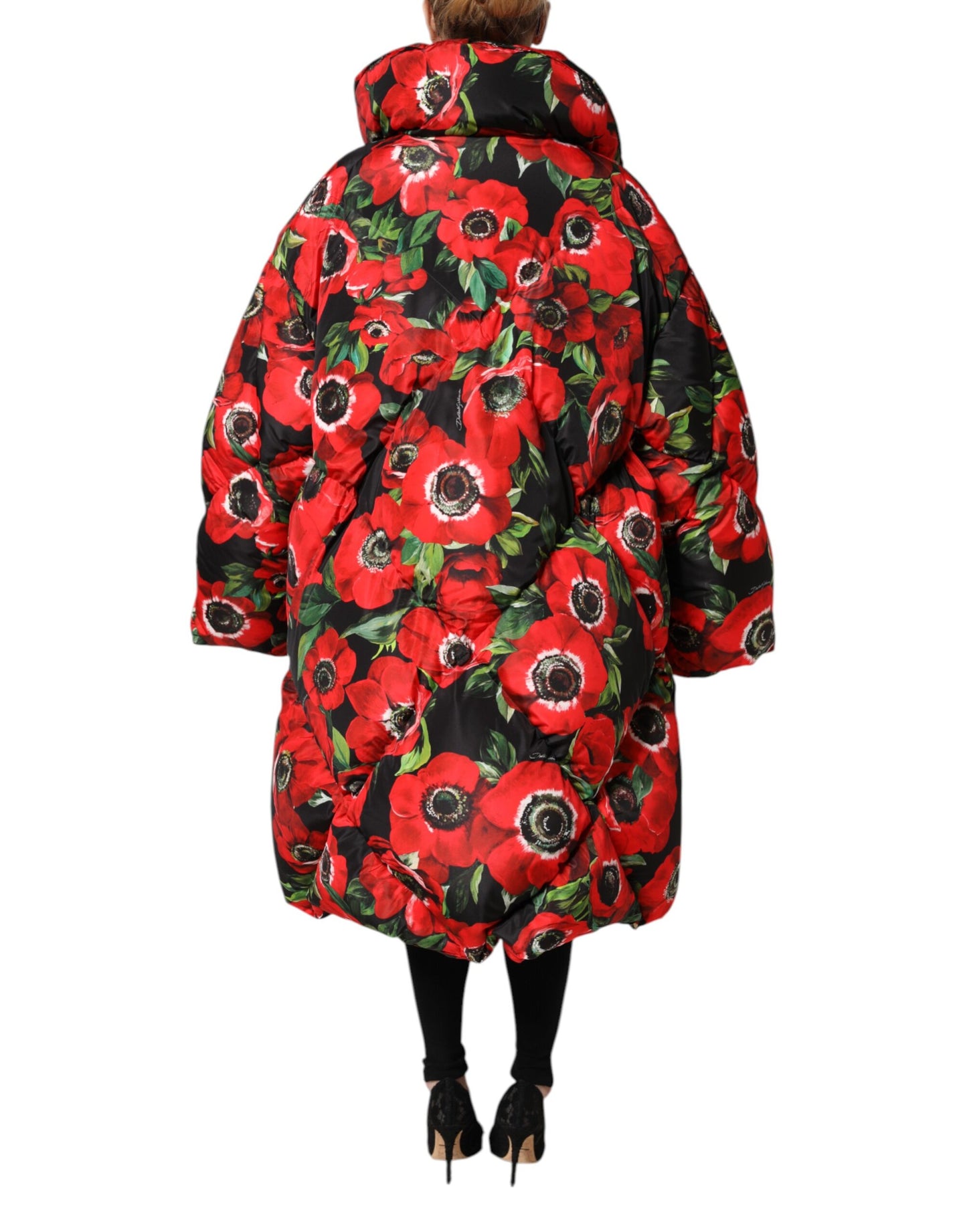 Chaqueta acolchada Dolce & Gabbana Multicolor Floral con cremallera completa