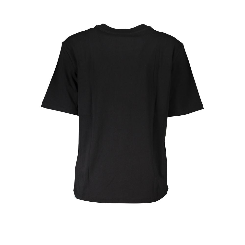 Patrizia Pepe Camiseta Negra de Algodón para Mujer
