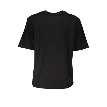 Patrizia Pepe Camiseta Negra de Algodón para Mujer