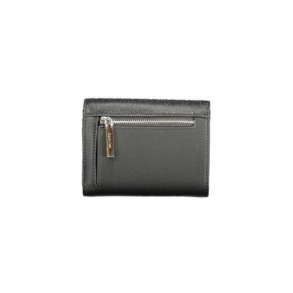 Cartera Calvin Klein de poliéster negro para mujer