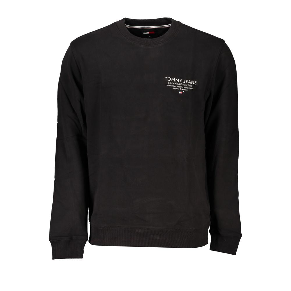 Sudadera Tommy Hilfiger negra de algodón para hombre