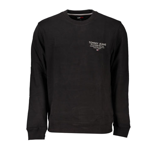 Sudadera Tommy Hilfiger negra de algodón para hombre