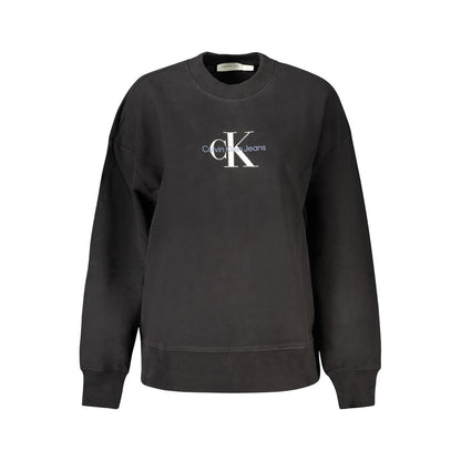 Suéter de algodón negro para mujer Calvin Klein