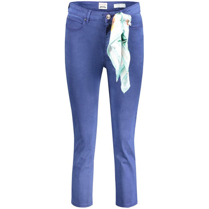 Guess Jeans Vaqueros ajustados de algodón azul para mujer
