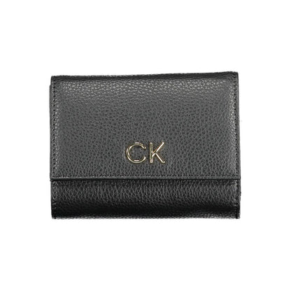 Cartera de mujer de poliuretano negro Calvin Klein