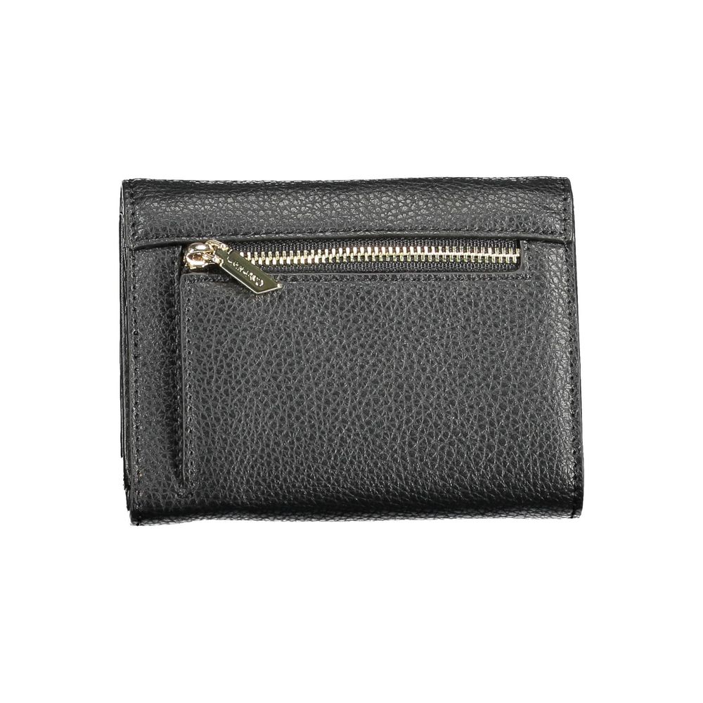 Cartera de mujer de poliuretano negro Calvin Klein