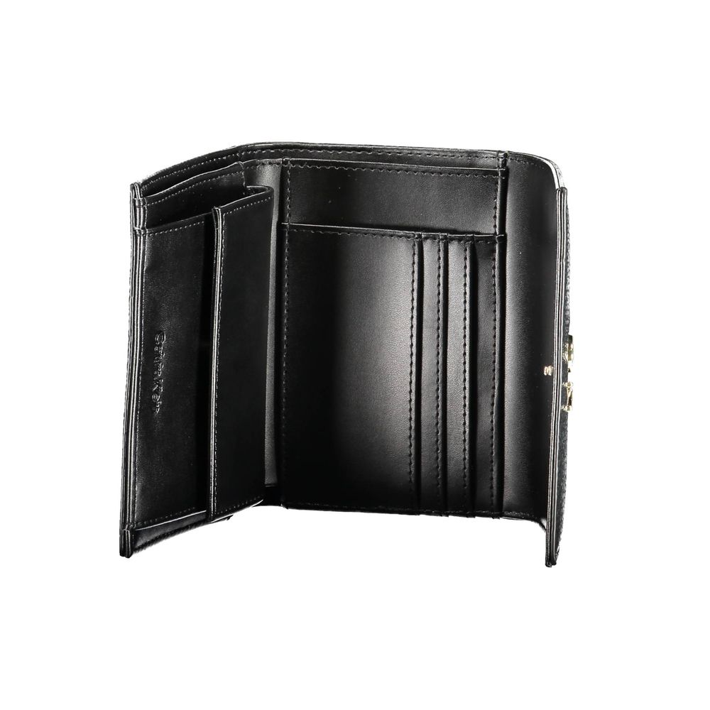 Cartera de mujer de poliuretano negro Calvin Klein