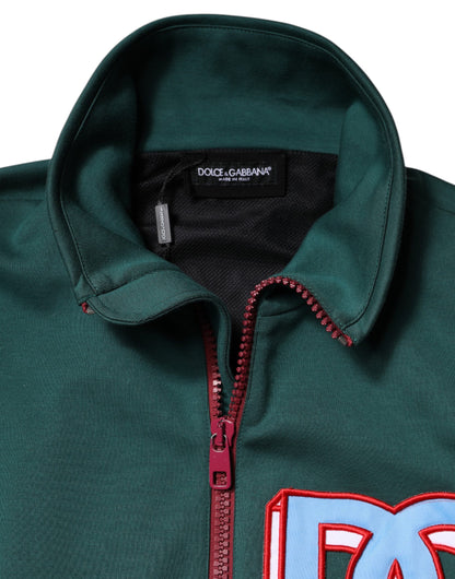 Chaqueta Dolce & Gabbana de algodón multicolor con logo y cremallera completa