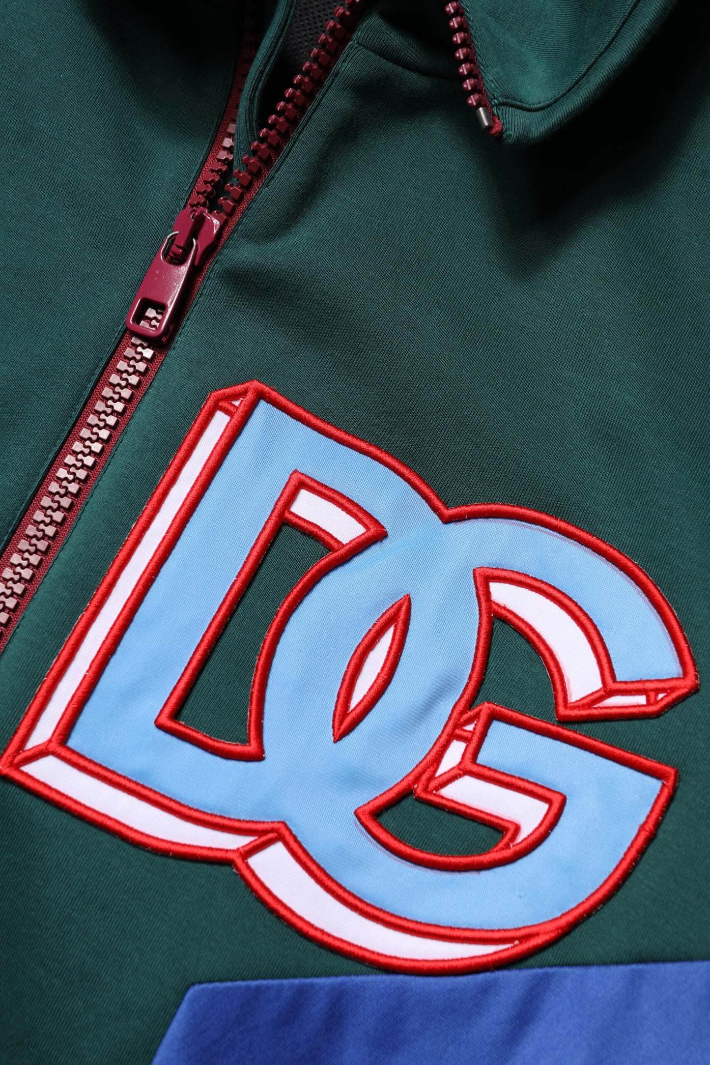 Chaqueta Dolce & Gabbana de algodón multicolor con logo y cremallera completa