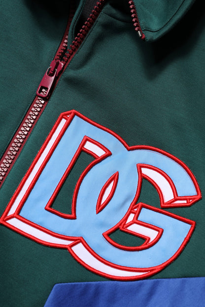 Chaqueta Dolce & Gabbana de algodón multicolor con logo y cremallera completa