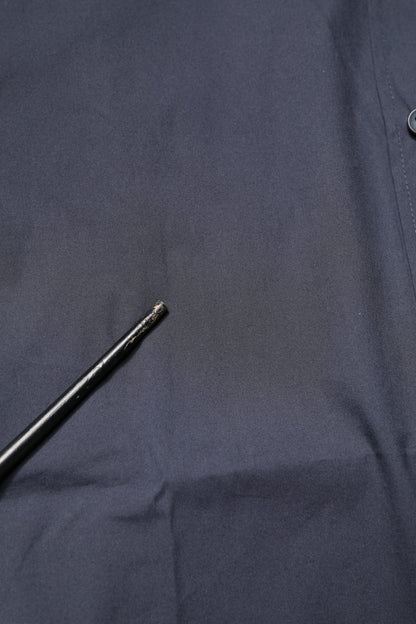 Camisa formal de algodón oro azul oscuro Dolce & Gabbana