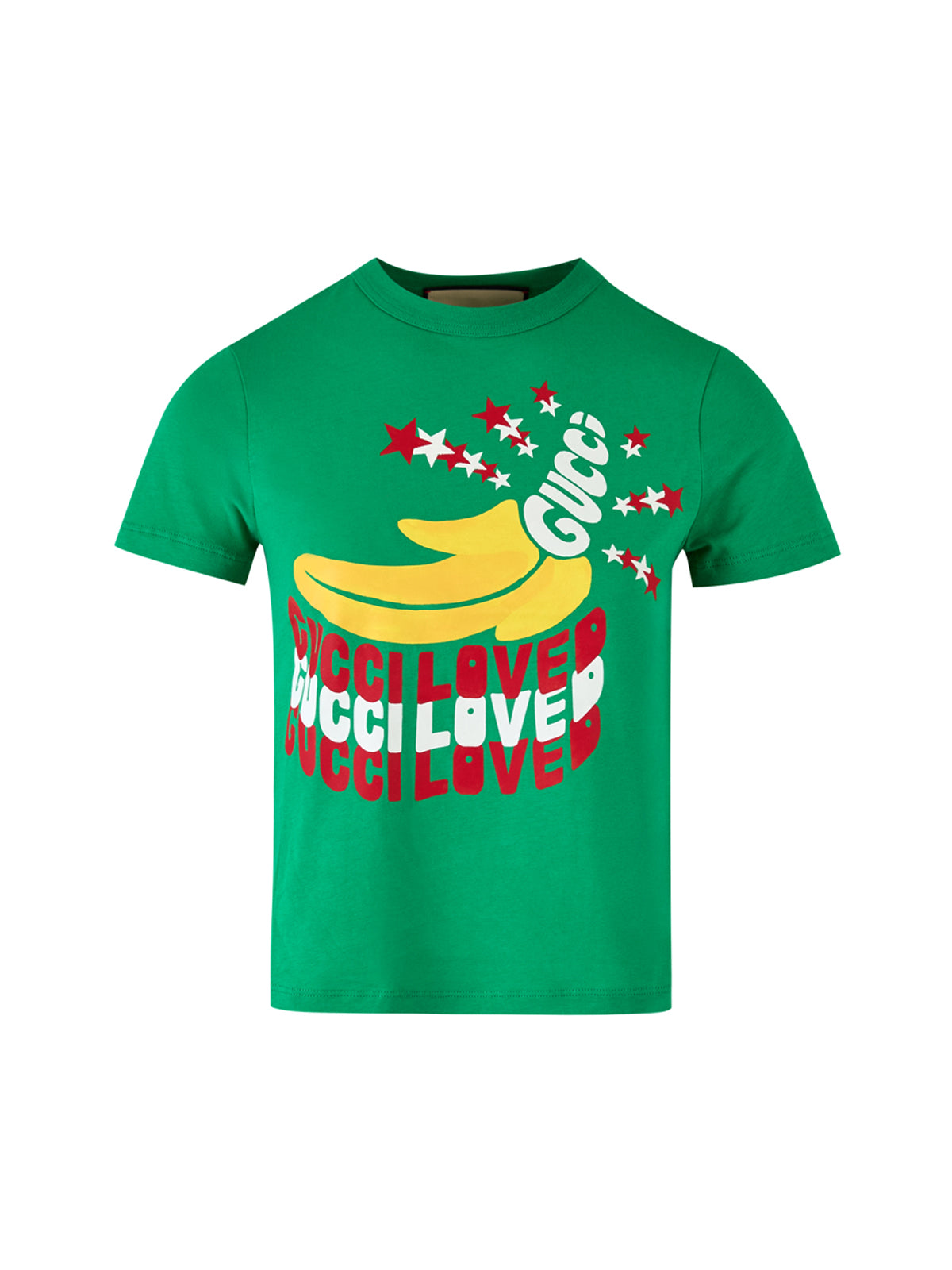 Camiseta Gucci de algodón verde con logo