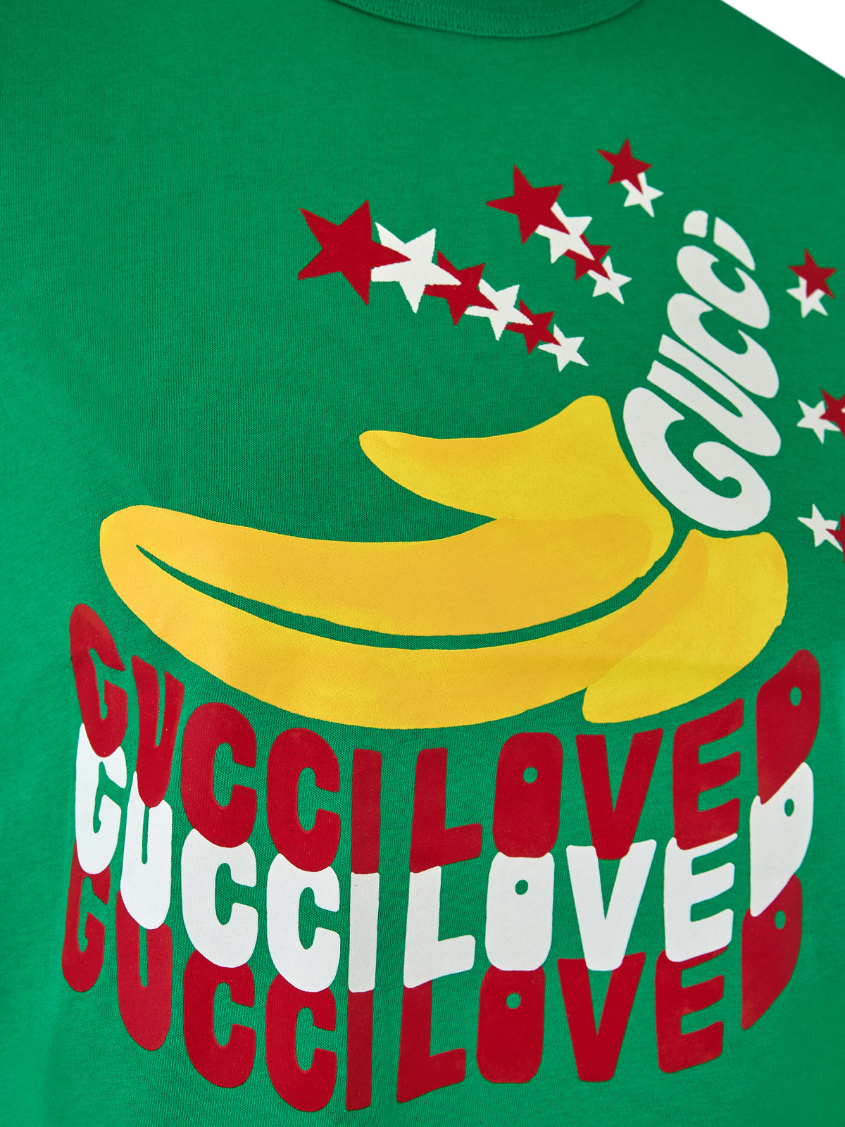 Camiseta Gucci de algodón verde con logo