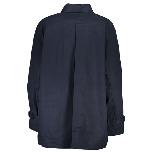 Abrigo de mujer de algodón azul Tommy Hilfiger