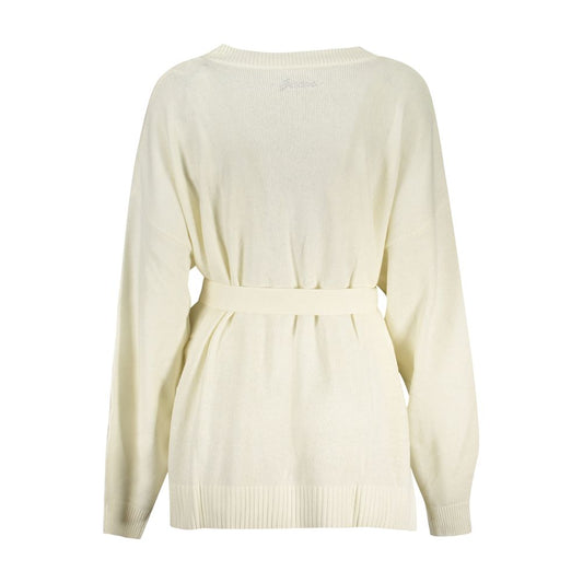 Cárdigan blanco de acrílico para mujer Guess Jeans