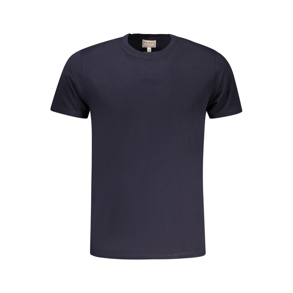 Guess Jeans Camiseta de algodón azul para hombre