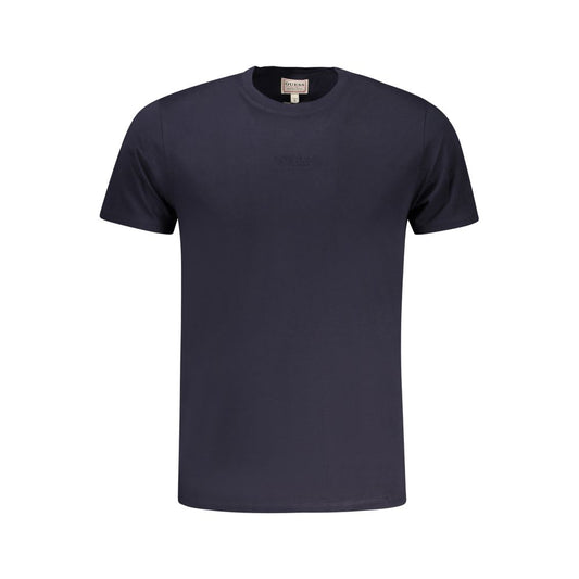 Guess Jeans Camiseta de algodón azul para hombre