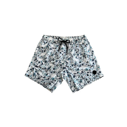 Trussardi Beachwear Bañador de Hombre de Poliéster Blanco