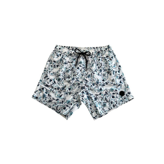 Trussardi Beachwear Bañador de Hombre de Poliéster Blanco