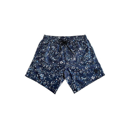 Trussardi Beachwear Bañador corto azul de poliéster para hombre