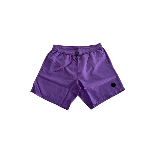 Bañador Corto de Hombre de Poliéster Morado Trussardi Beachwear
