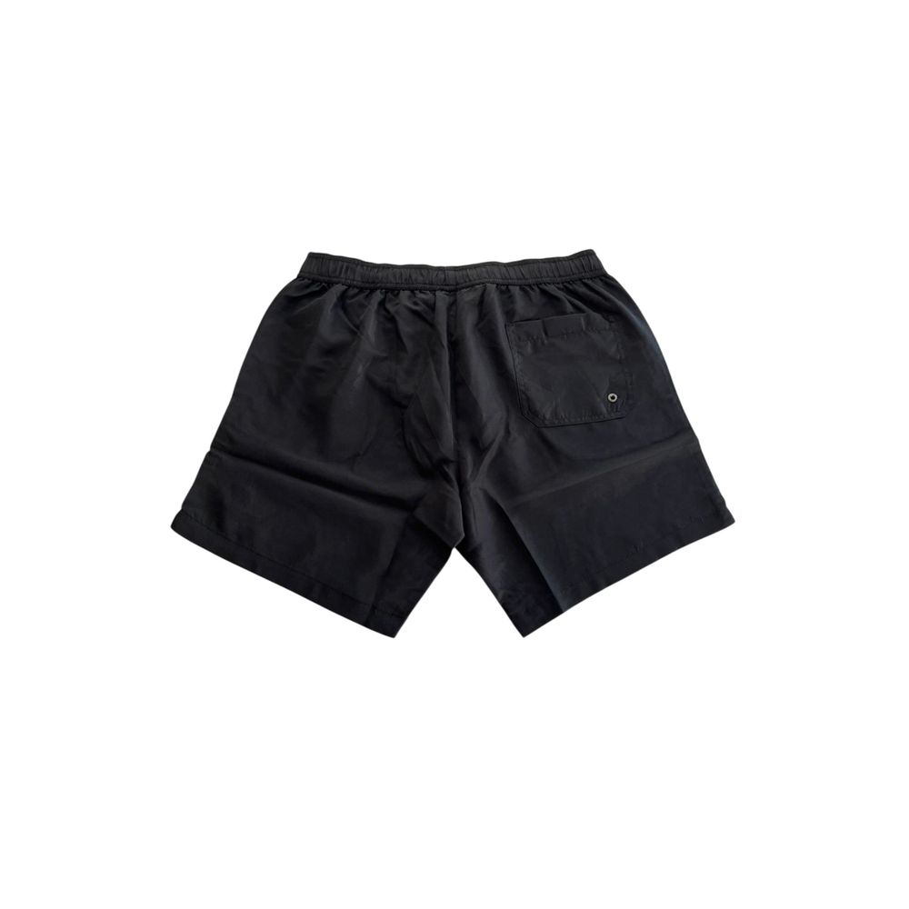 Bañador de hombre Trussardi Beachwear de poliéster negro