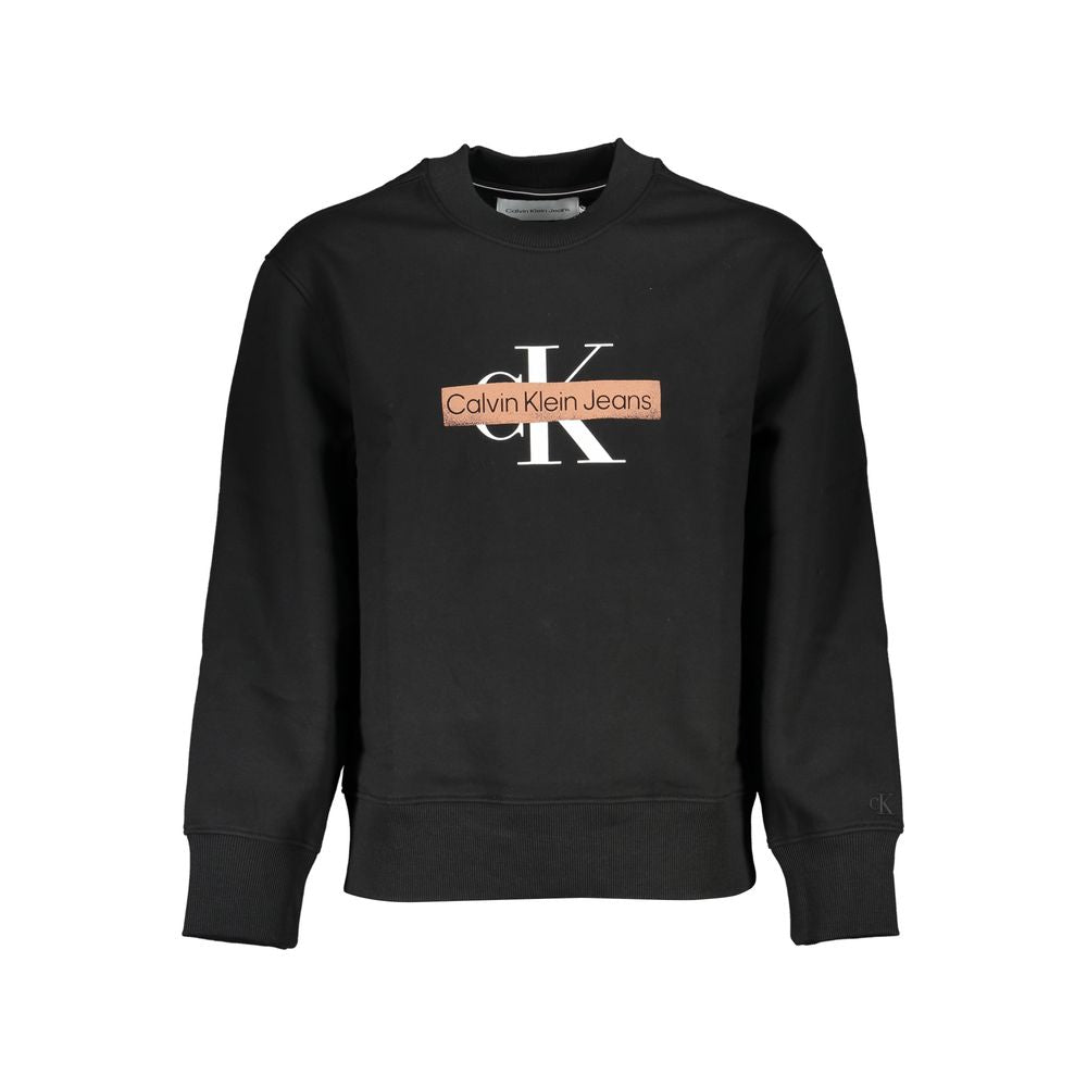 Sudadera de hombre de algodón negro Calvin Klein
