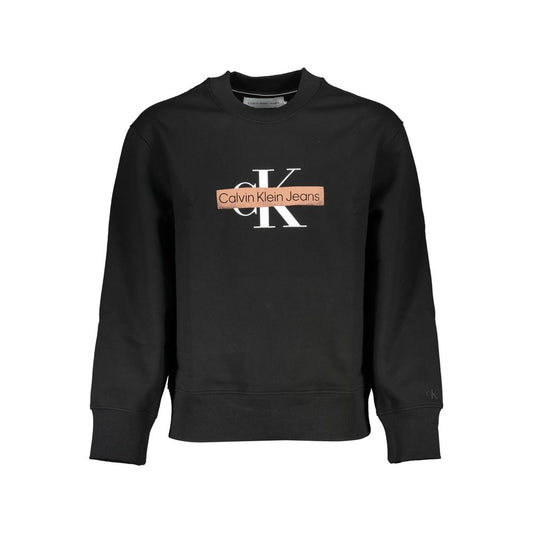 Sudadera de hombre de algodón negro Calvin Klein