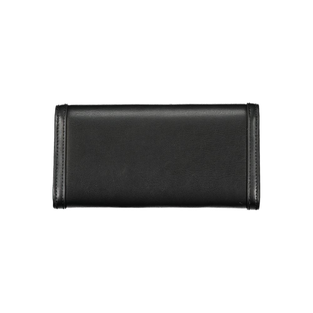 Billetera Tommy Hilfiger elegante negra de doble compartimento