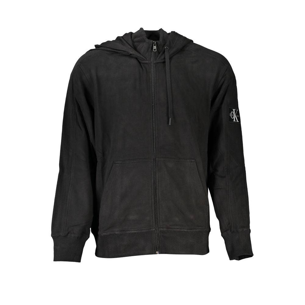 Sudadera de hombre de algodón negro Calvin Klein