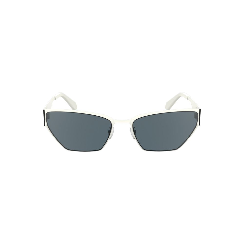 Gafas de sol Calvin Klein de metal blanco para mujer