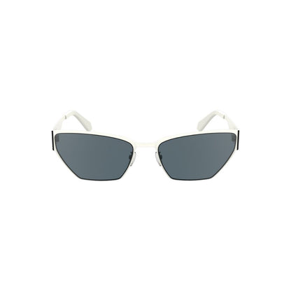Gafas de sol Calvin Klein de metal blanco para mujer
