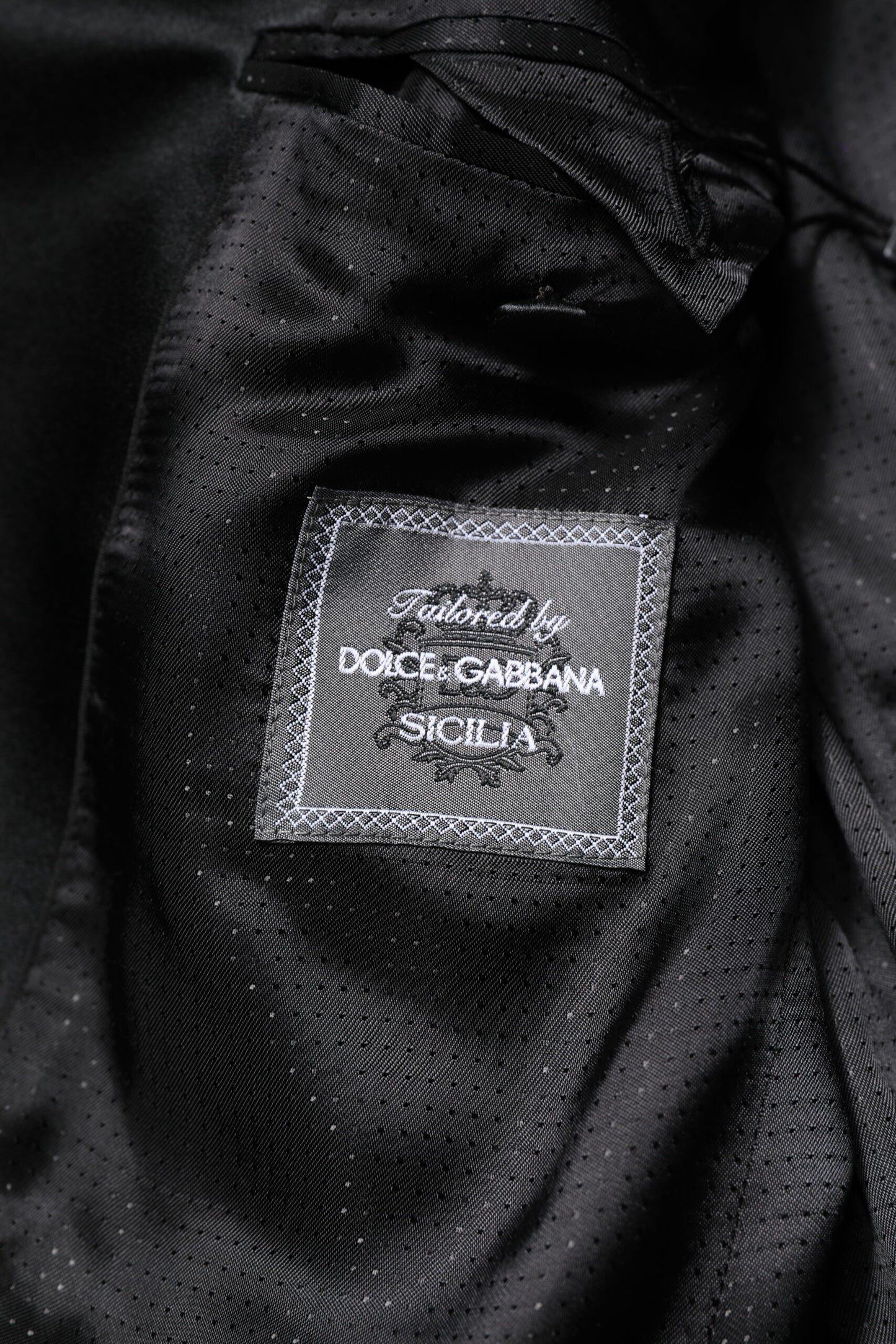Dolce & Gabbana SICILIA Abrigo Chaqueta Morado con Lentejuelas