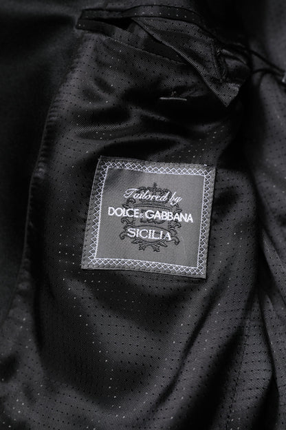 Dolce & Gabbana SICILIA Abrigo Chaqueta Morado con Lentejuelas