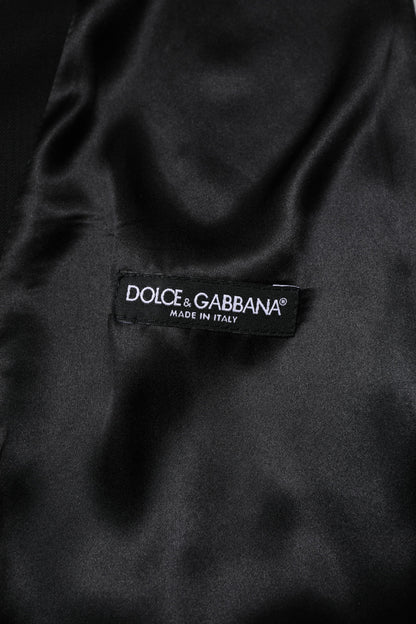 Chaleco de lana negro formal para hombre Dolce & Gabbana