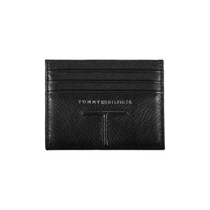 Portefeuille Tommy Hilfiger en cuir noir pour homme