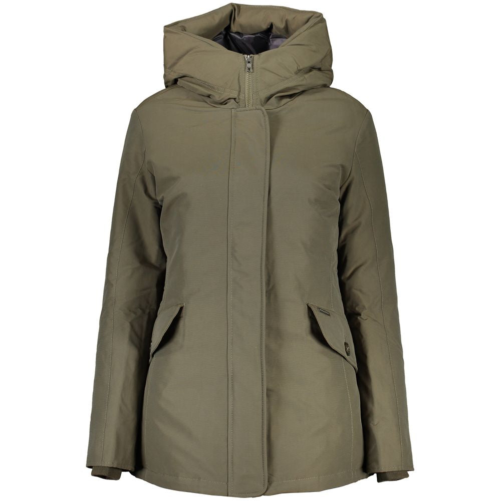 Chaqueta de Algodón Negra Woolrich para Mujer