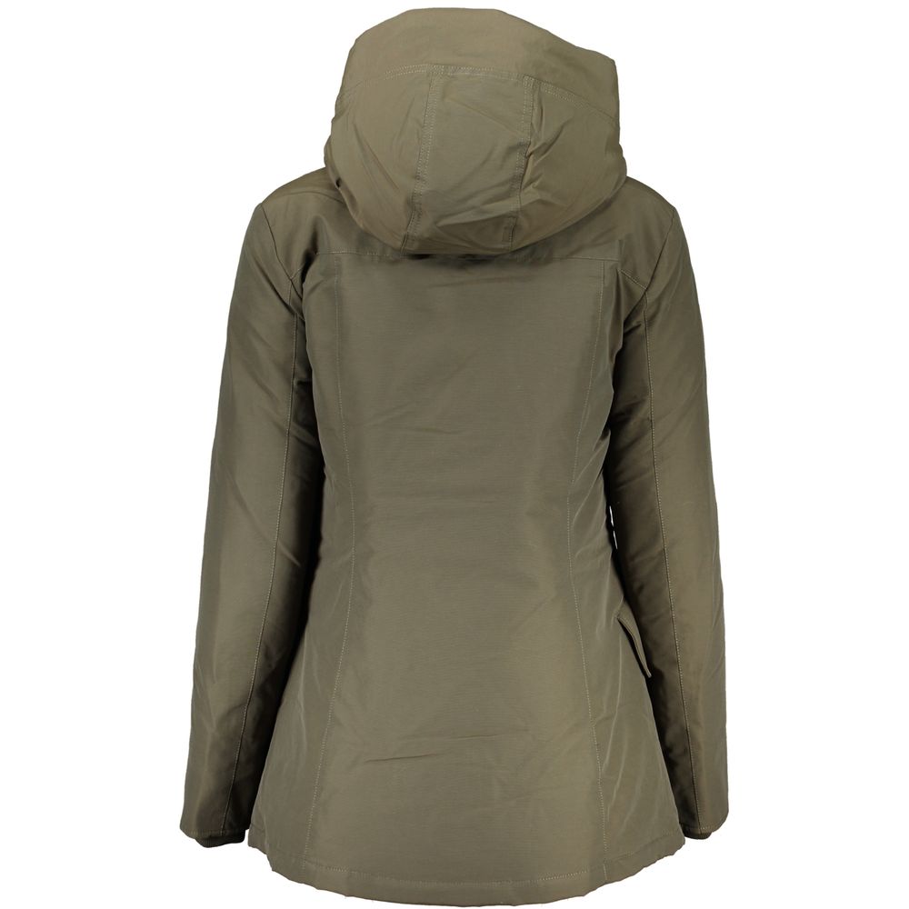 Chaqueta de Algodón Negra Woolrich para Mujer
