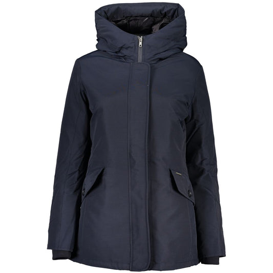 Chaqueta de mujer de algodón azul Woolrich
