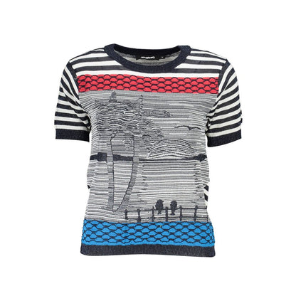 Camisa de algodón azul Desigual para mujer