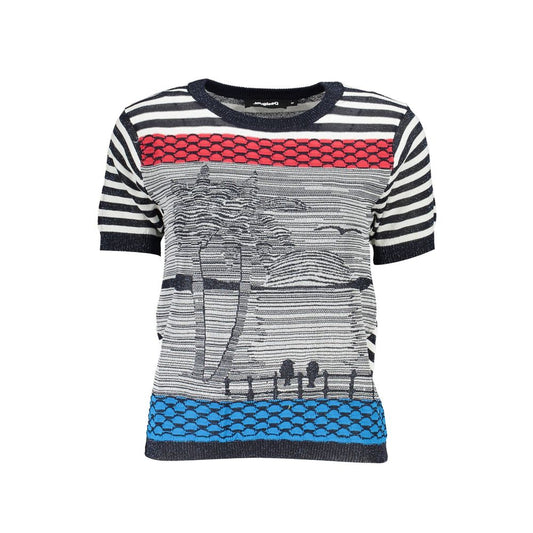 Camisa de algodón azul Desigual para mujer