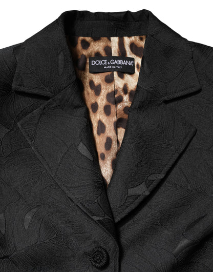 Gabardina Dolce & Gabbana negra de una hilera de botones