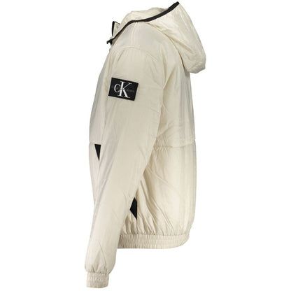 Chaqueta de hombre Calvin Klein de poliéster reciclado beige