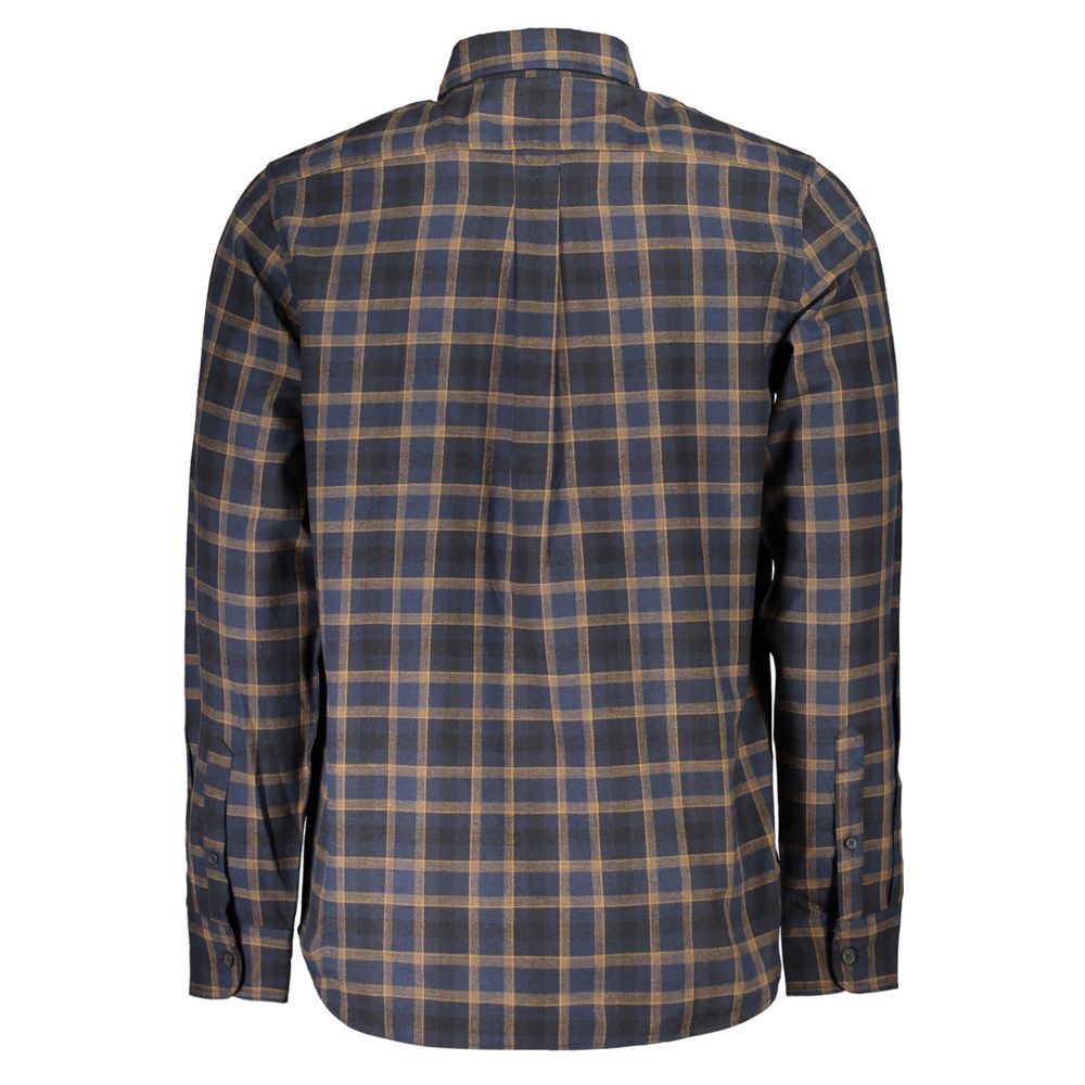 Camisa de algodón azul para hombre Timberland