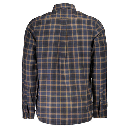 Camisa de algodón azul para hombre Timberland