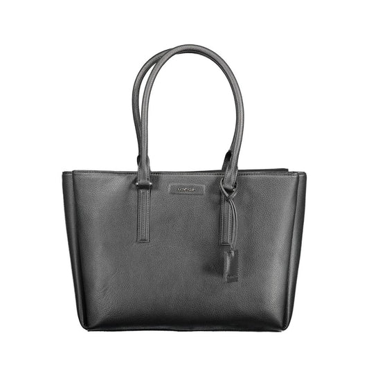 Bolso de Hombro de Poliuretano Negro Calvin Klein para Mujer