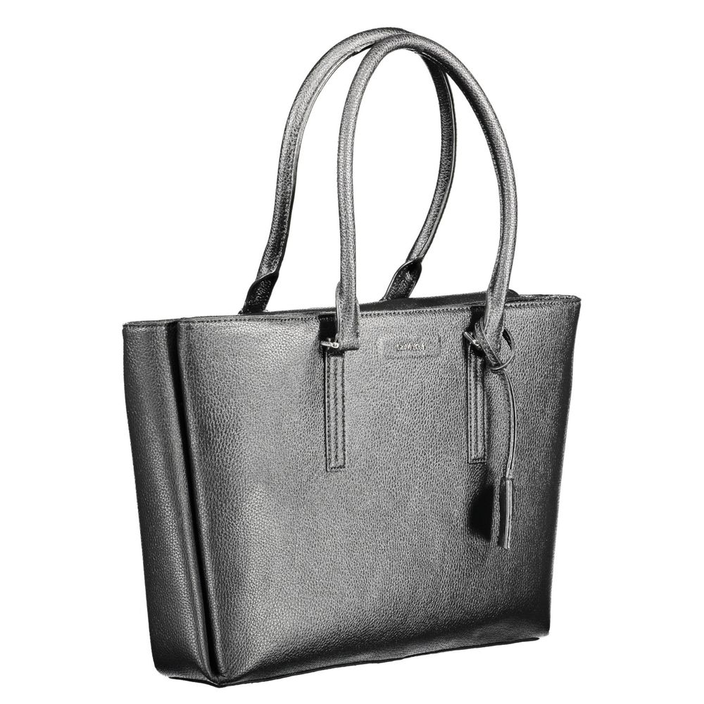 Bolso de Hombro de Poliuretano Negro Calvin Klein para Mujer
