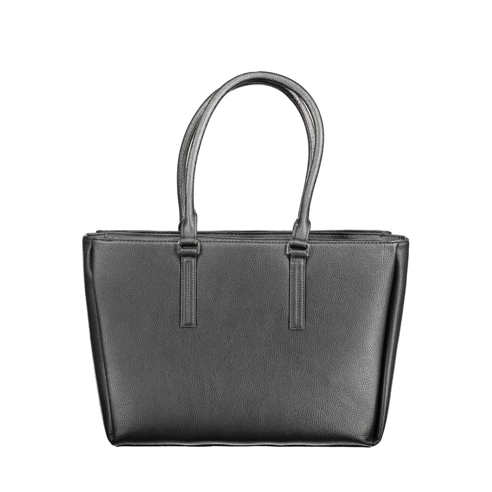 Bolso de Hombro de Poliuretano Negro Calvin Klein para Mujer