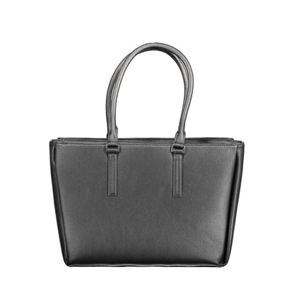 Bolso de Hombro de Poliuretano Negro Calvin Klein para Mujer